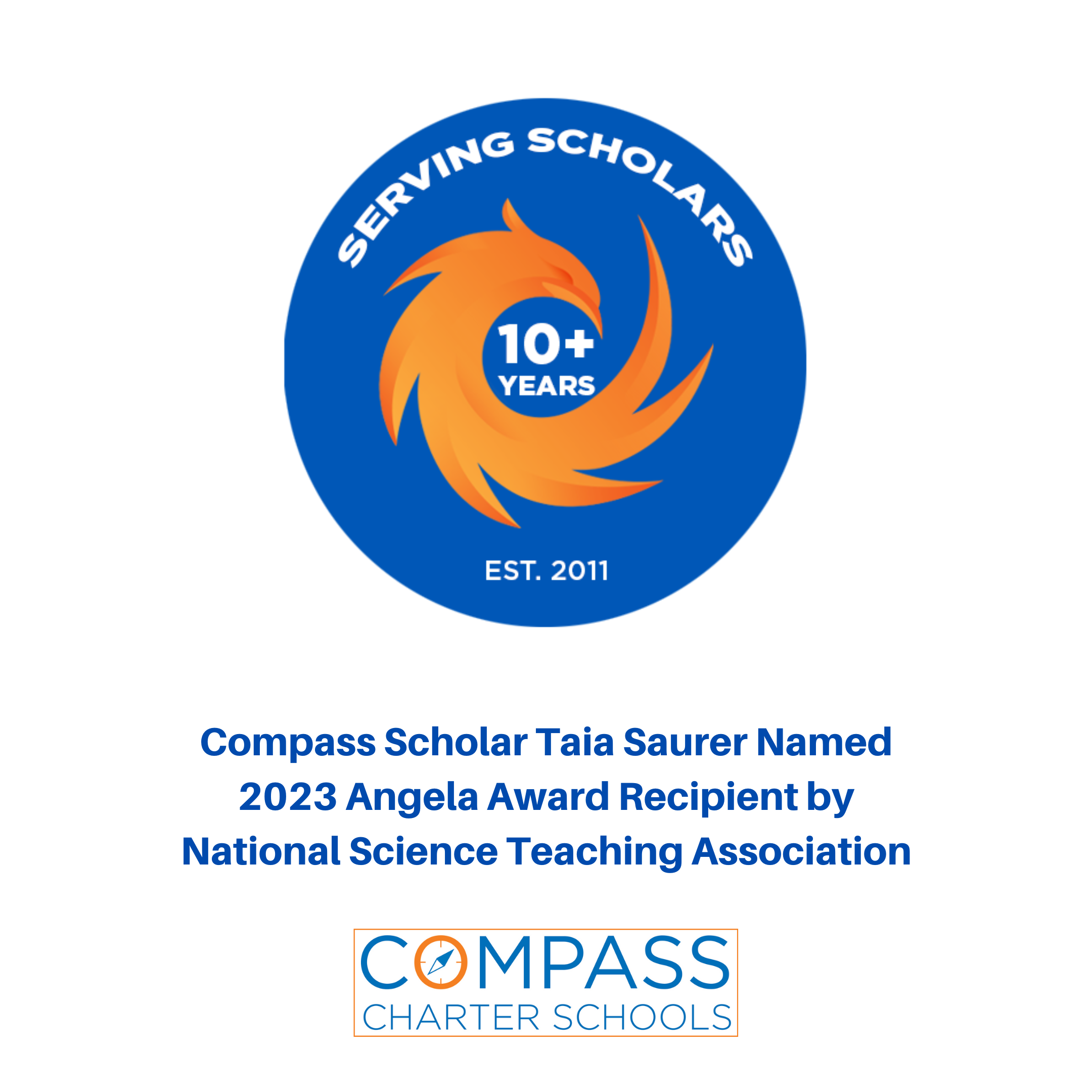 Compass Scholar Taia Saurer Named 2023 Angela Award Recipient by ...