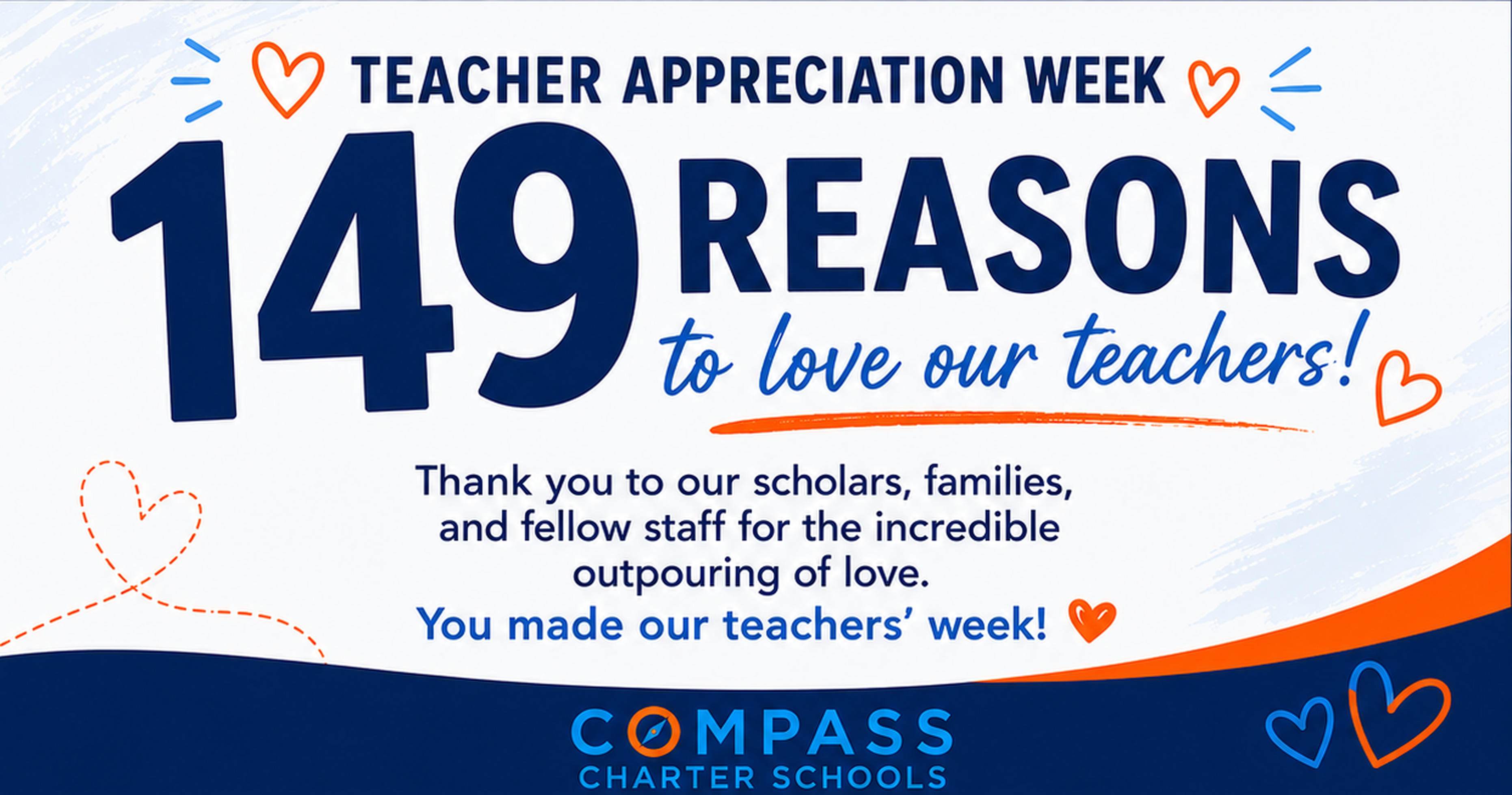 Teacher Appreciation Week 149 Reasons header graphic